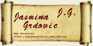 Jasmina Grdović vizit kartica